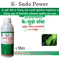 K-Sudo-Power( Pseudomonas fluorescence1X10^8CFU/ml) Liquid (1L) To control plant Fungal & Soil borne disease - Black, 1Litr