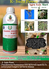 K-Sudo-Power( Pseudomonas fluorescence1X10^8CFU/ml) Liquid (1L) To control plant Fungal & Soil borne disease - Black, 1Litr
