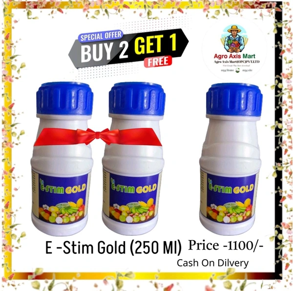 E -Stim Gold (250 ML) Agro Axis Mart Offer Buy 2 Get 1Free - White, 250ल्