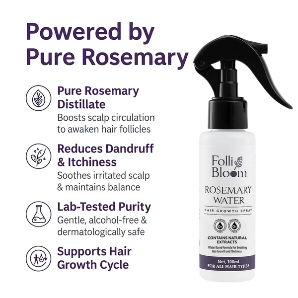 FOLLIBLOOM ROSEMARY WATER - 200 ml