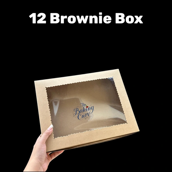 The Baking Curv Kraft 12 Brownie Box