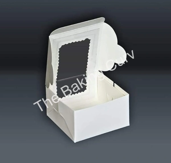 The Baking Curv 1 Pcs Brownie Box White