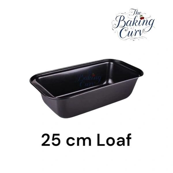 The Baking Curv 25 cm Non-Stick Bread Loaf Tin – Ideal for Baking Cakes, Breads 