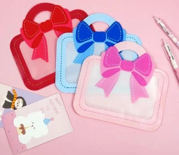 The Baking Curv 3D COOKIE BAG | Bow Bag Pouch (Pack of 10) Big