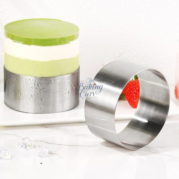 The Baking Curv 4x2 Inch Round Cake Ring – Stainless Steel Cheesecake and Dessert Mold