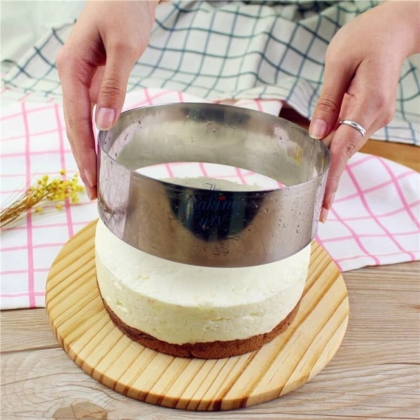 The Baking Curv 6x2 Inch Round Cake Ring – Stainless Steel Cheesecake and Dessert Mold