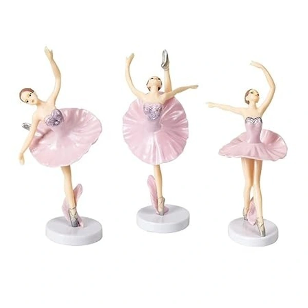 The Baking Curv Pink Ballerina Cake Topper – Ballet Dancer Theme Decoration for Girls’ Birthday Cakes