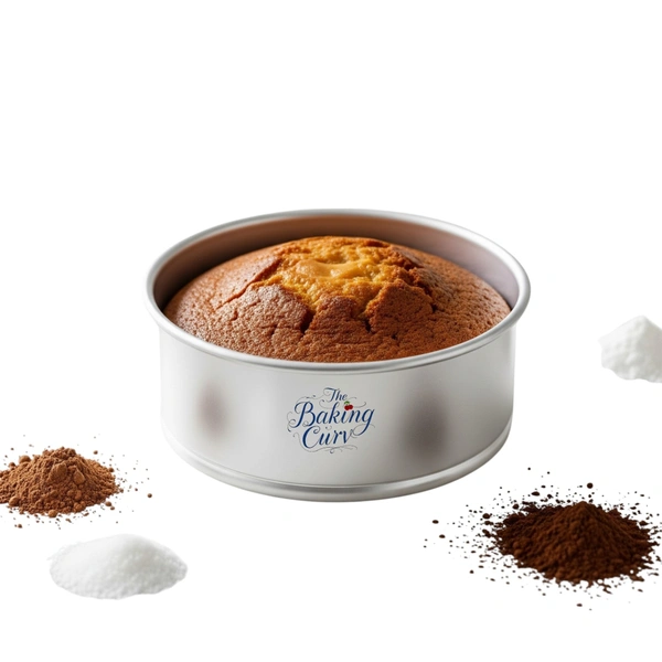 The Baking Curv 5 x 2 Inch Height Premium Silver Aluminum Round Cake Tin – Professional-Grade Bakeware for Perfect Cakes, Cheesecakes, Brownies, Muffins, Pies, Tarts, Gourmet Desserts & More