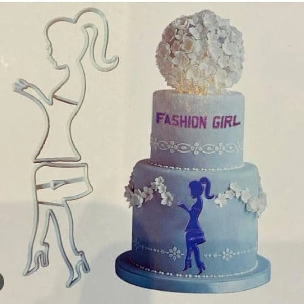 The Baking Curv Fashion Girl Fondant Cutter – Stylish Cake Decorating Tool for Baking & Themed Parties