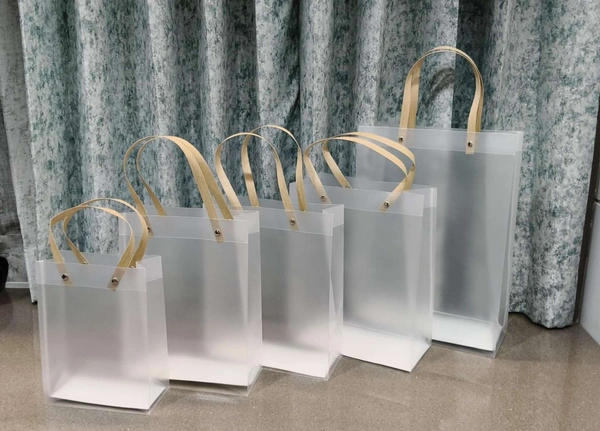 The Baking Curv Frosted Hamper Bag| Opaque Hamper Bag Vertical Size 21x27x11cm (XL)