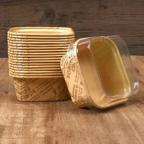 Direct Brownie Baking Cup with Lid – Oven-Safe, Greaseproof, Disposable | The Baking Curv