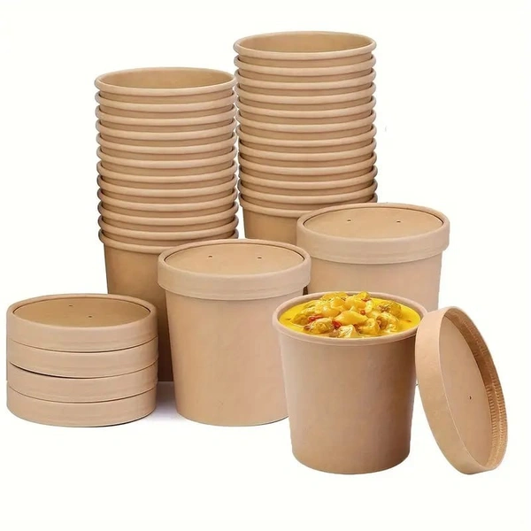 Round Long Paper Tub for Food Packaging – Disposable, Greaseproof, Eco-Friendly | The Baking Curv