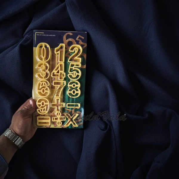 The Baking Curv Yellow Number Cutter Set (DT-C46) – Fondant & Cookie Cutters for Cake Decorating and Birthday Themes