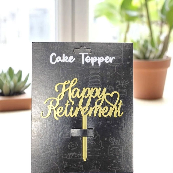 Happy Retirement Cake Topper