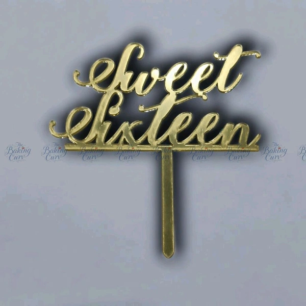 Sweet 16 Cake Topper 