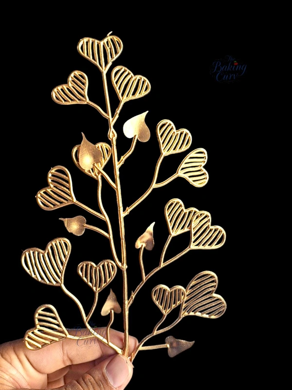 Heart Shape Acrylic Cutout Cake Topper ( Pack Of 2) 