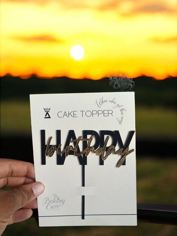 Happy Birthday Cake Topper