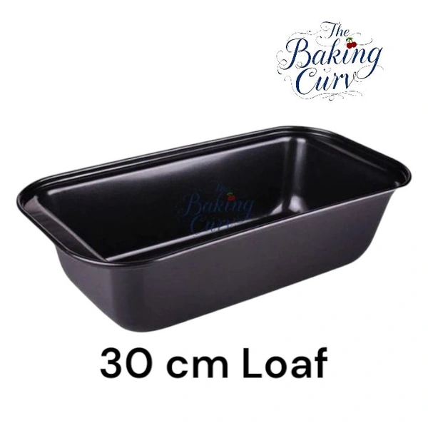 The Baking Curv 25 cm Non-Stick Bread Loaf Tin – Ideal for Baking Cakes, Breads 