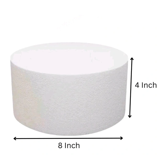 The Baking Curv High Density Dummy Cake 8 X 4|Cake Decoration