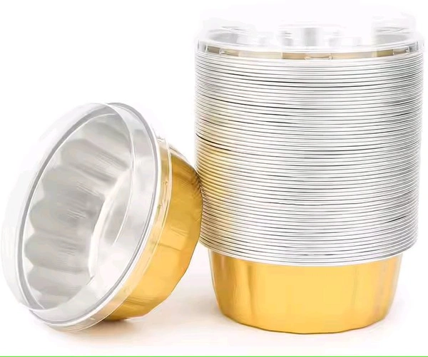 The Baking Curv Direct Beta Baking Round Foil Container With Lid (Pack Of 5)