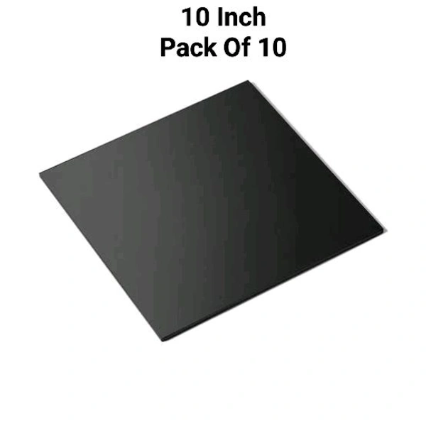 The Baking Curv Reusable Square MDF Cake Base 10x10 – Ideal for Professional Cake Presentation (Pack Of 10) 