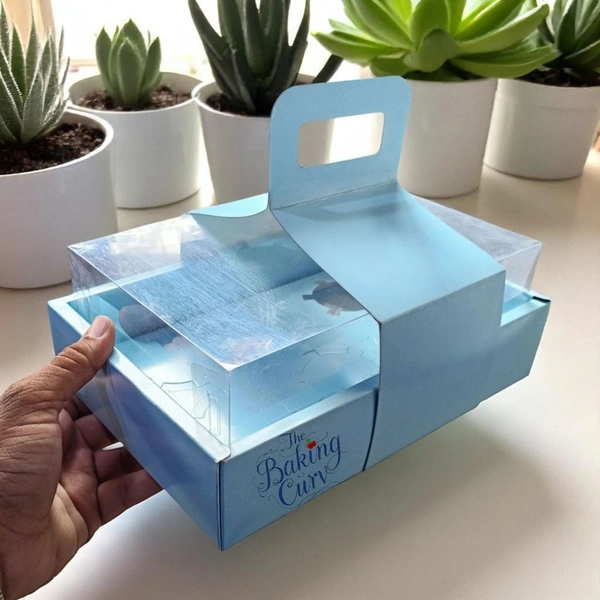 The Baking Curv 6 Cavity Cup Cake Box