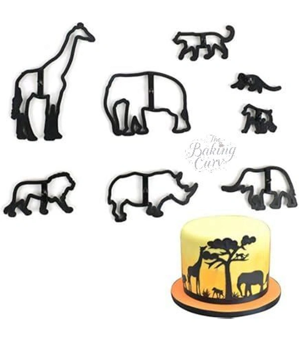 The Baking Curv Safari Animal Cutter Set