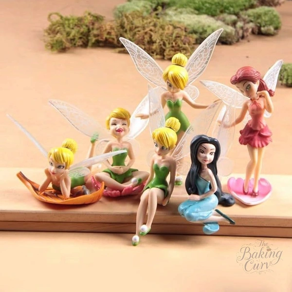 The Baking Curv Tinker Bell Fairy Friends Cake Topper Set