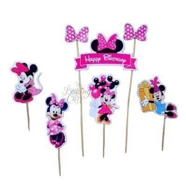 The Baking Curv Minnie Mouse Cake Topper Set