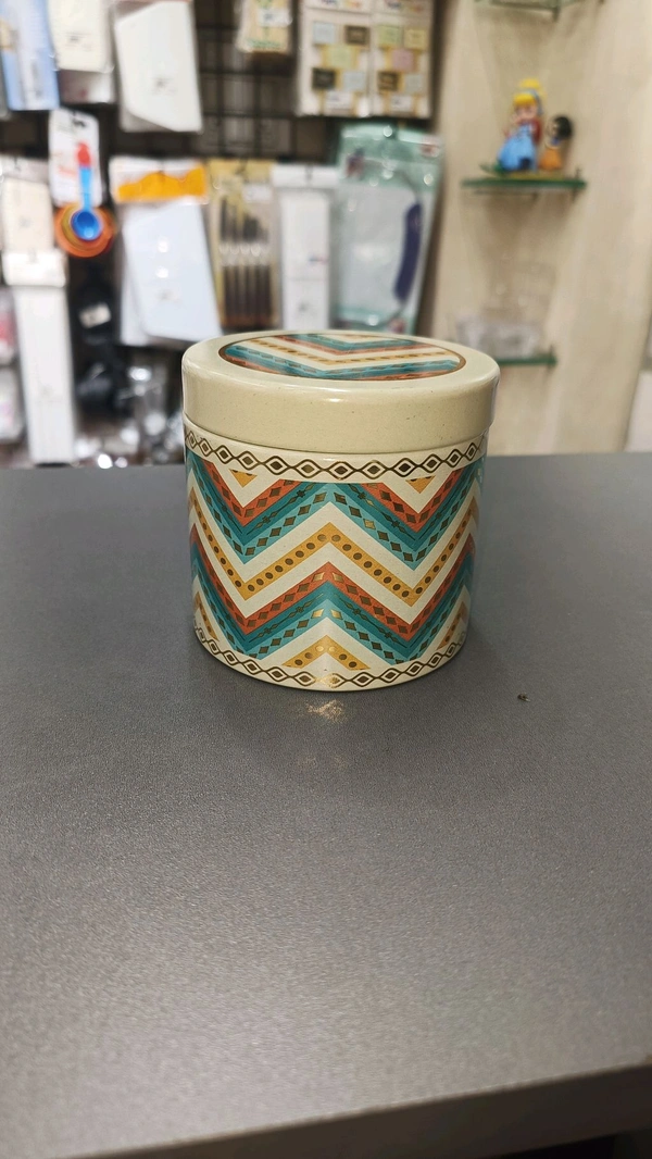 The Baking Curv Cookie Jar Tin Printed Small Assorted