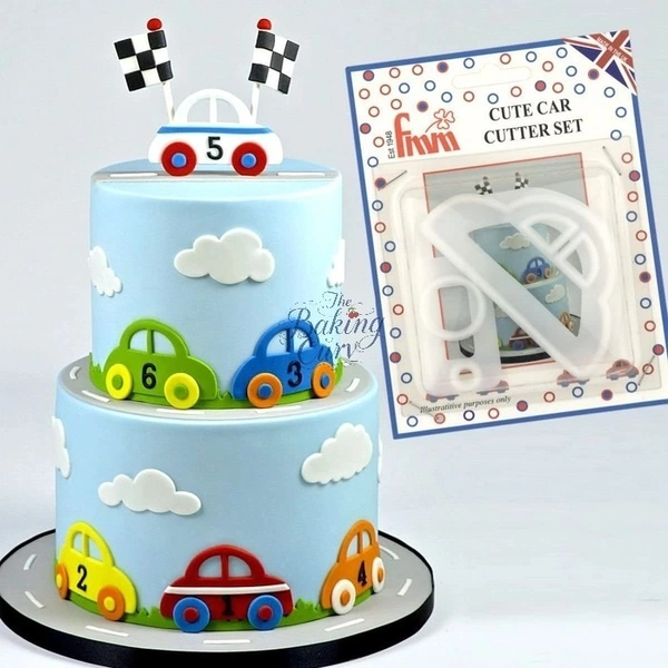 The Baking Curv Fondant Car Cutter (Pack of 2)