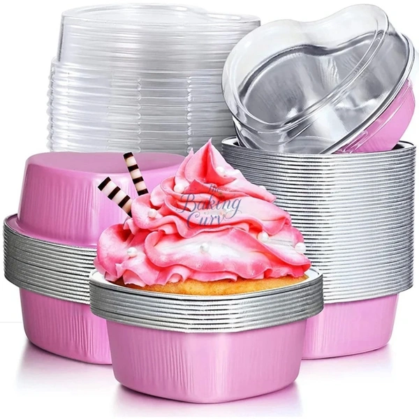 The Baking Curv Direct Baking Heart Shape Foil Container