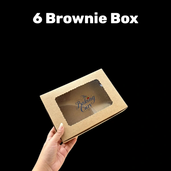 The Baking Curv 6 Brownie Box Kraft