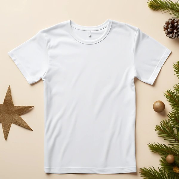 Tshirt Premium Cotton Round Neck - White, 3XL