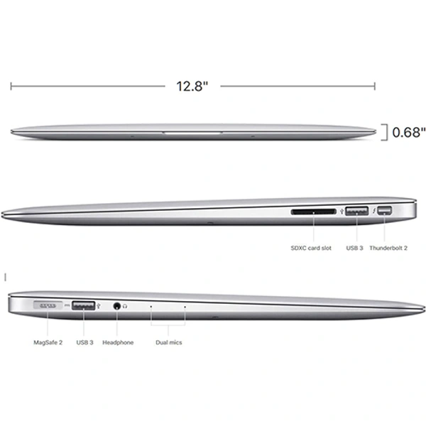 (Used) MacBook Air A1466 Model | 13" Display | Intel i5  | 8gb/128gb - White