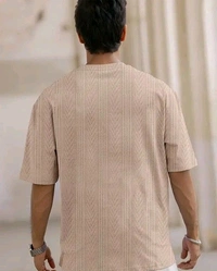 Men Solid Casual Pink T-Shirt
 - XL