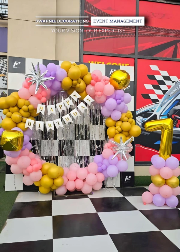 Elegant Balloon Decoration for Birthdays 🎈✨