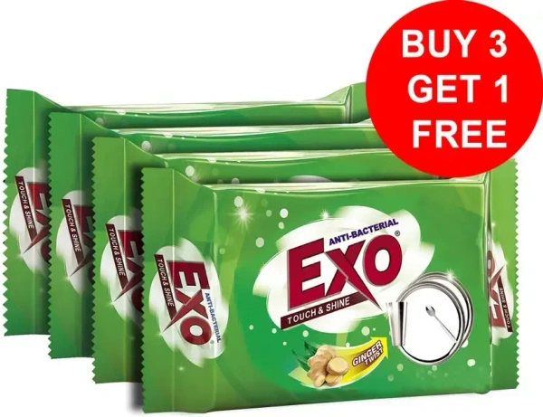 Exo Dishwash Bar  (Buy 3 Get 1 (130g Each) Free)  (3 x 110 g)