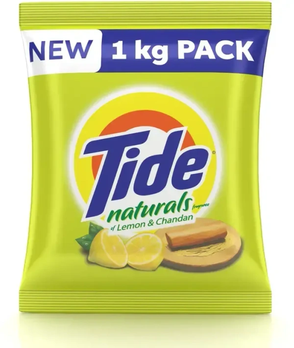 Tide Naturals Lemon & Chandan Detergent Powder 1 kg  (Lemon & Chandan)