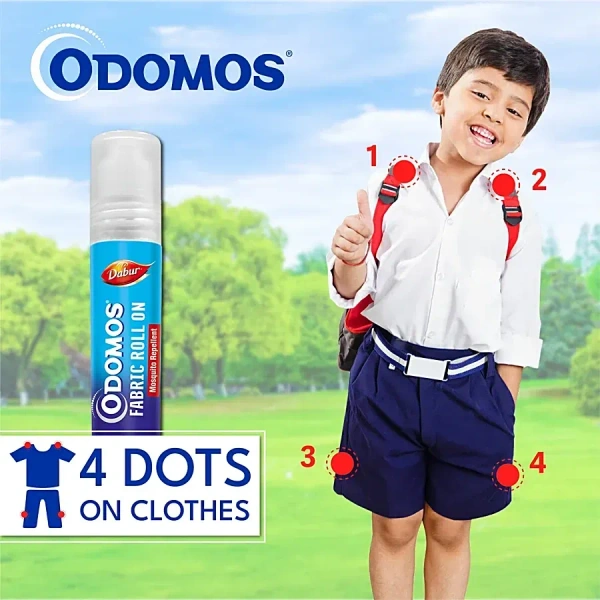 Odomos Mosquito Repellent - Fabric Roll-on, 8 ml