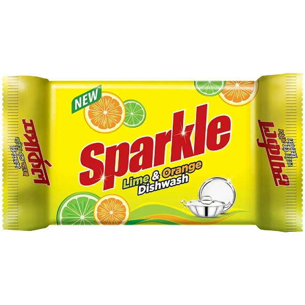 Sparkle Lime & Orange Dishwash Bar Dishwash Bar(150gm)