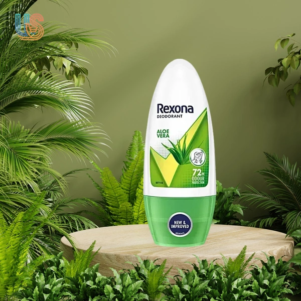 Rexona-Rollon Underarm Roll On Deodorant For Women - Aloe Vera,  - 50 ML