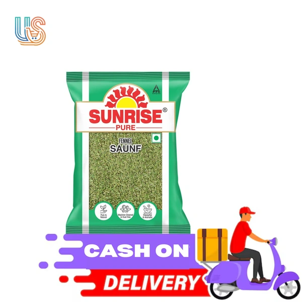 SUNRISE Saunf, Mouri ,Fennel Whole Spice - 50GM