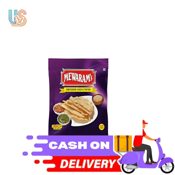 Sunrise Mewaram's Bikaneri Sada Plin Papad - 200GM
