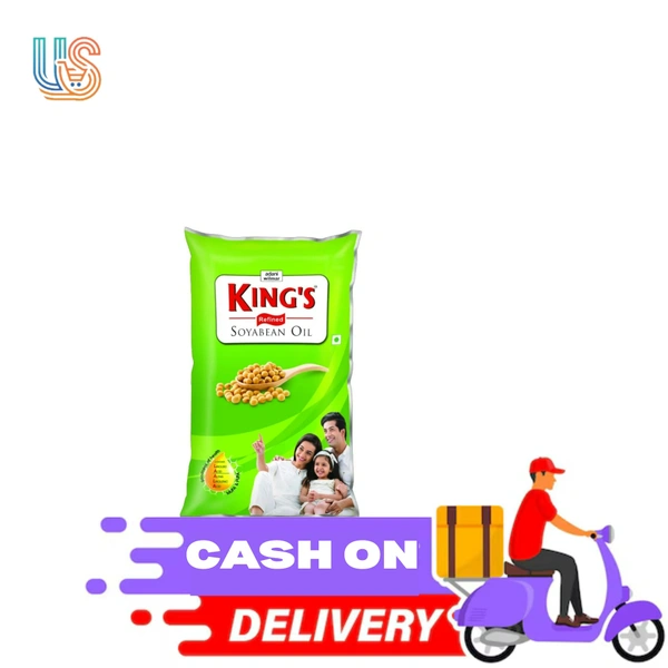Kings Refined Soyabean Oil Pouch (Soyabean Tel)  - 800gm