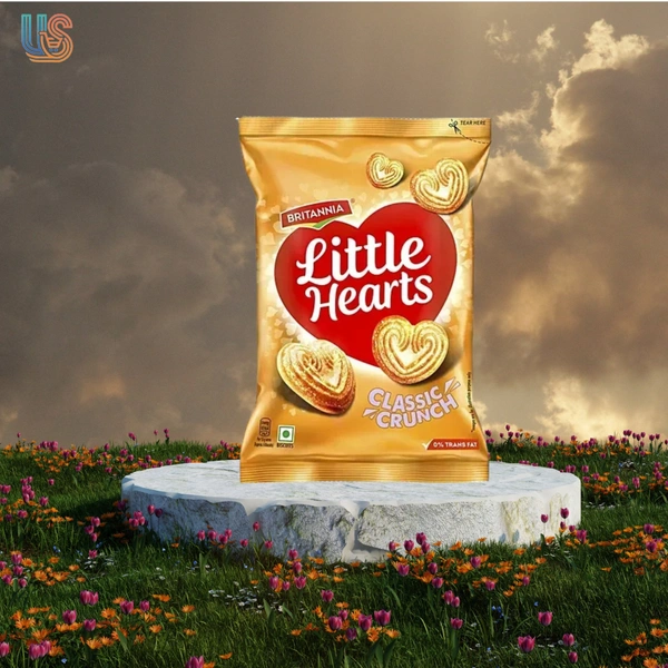 BRITANNIA Little Hearts Classic Crunch Sweet & Salty Biscuit  (70 g) - 70 G