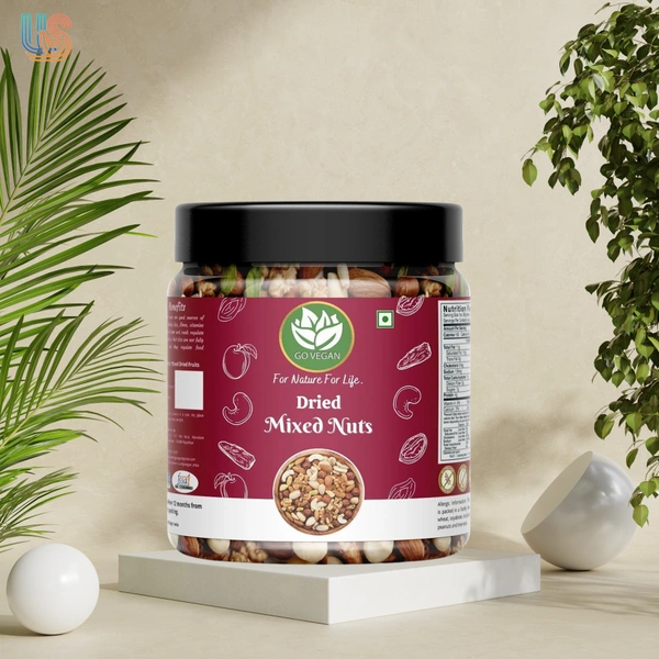 Go Vegan Healthy Nutmix MIXED DRY FRUIT - 500GM