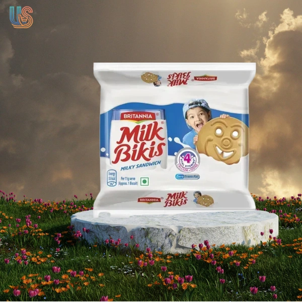 BRITANNIA Milk Bikis Biscuits Cream Sandwich Biscuit   - 200GM