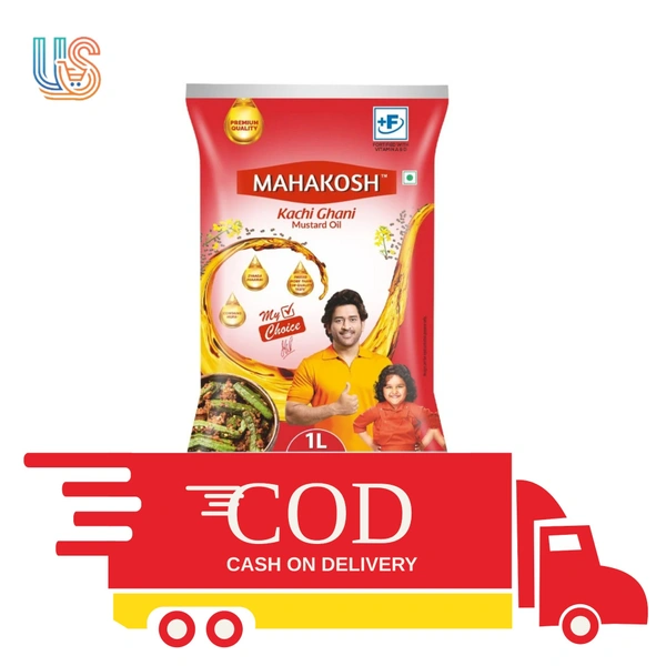 Mahakosh Kachi Ghani Pure Mustard Oil - 1LTR