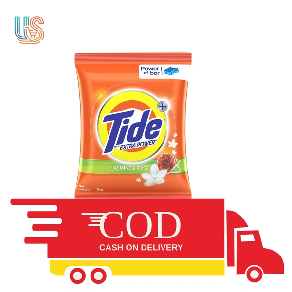 Tide Plus Double Power Jasmine and Rose Washing Powder  - 500GM
